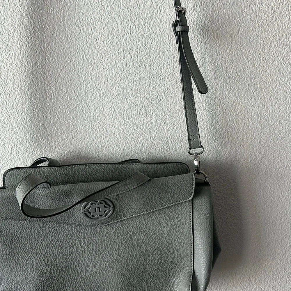 Nanette Lepore Blue purse with a removable crossbody strap and 2 handles | EUC - Picture 3 of 9